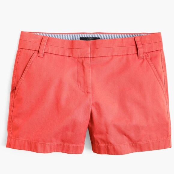 J Crew Chino Shorts in Coral.  Size 0. - Picture 2 of 8
